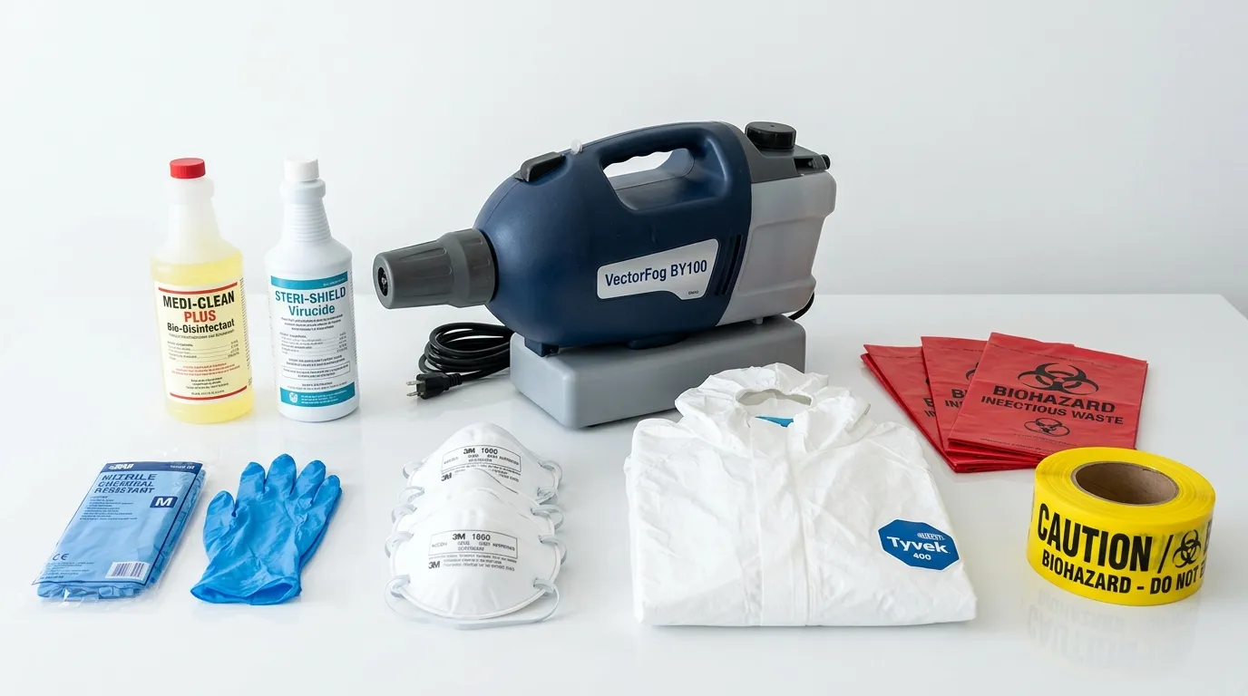 Professional biohazard remediation crew working in West Columbia