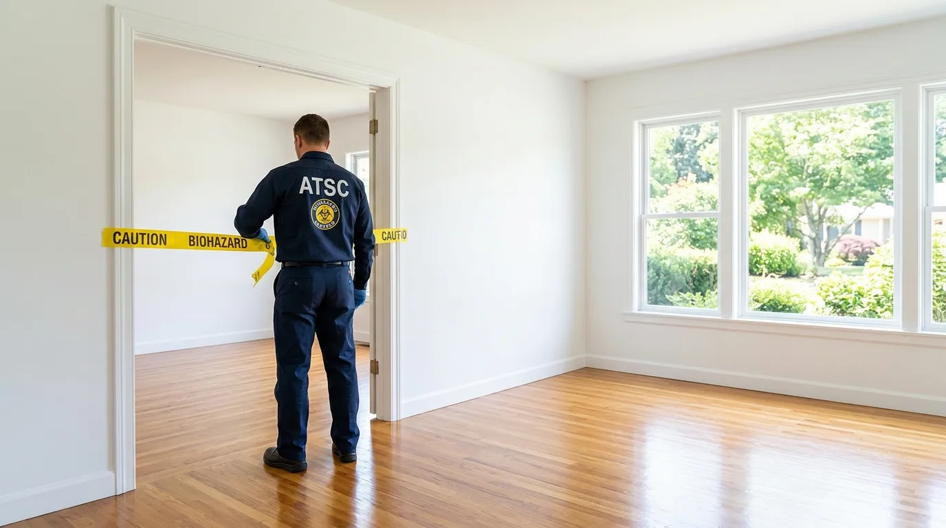 Certified biohazard cleanup crew performing Crime Scene Cleanup in West Columbia